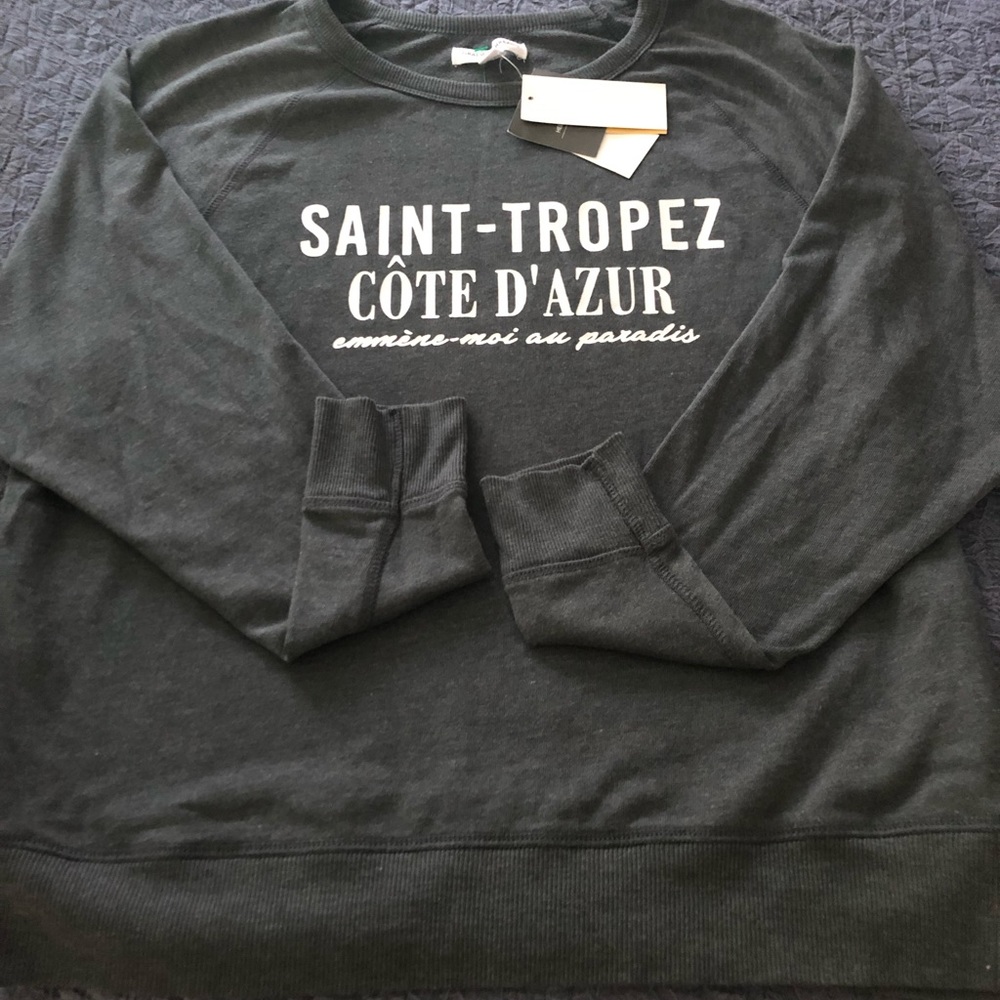 Saint Tropez graphic lightweight Sweatshirt NWT
